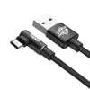 Baseus MVP 90 fokban döntött USB - USB Type-C kábel 1.5m fekete (CA-6953156268135 4 kép