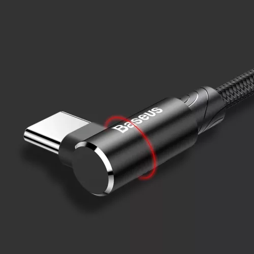 Baseus MVP 90 fokban döntött USB - USB Type-C kábel 1.5m fekete (CA-6953156268135 10 kép