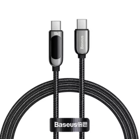 Baseus Type C-Type C adatkábel  PD 100W 1 m fekete-6953156206571 1 kép
