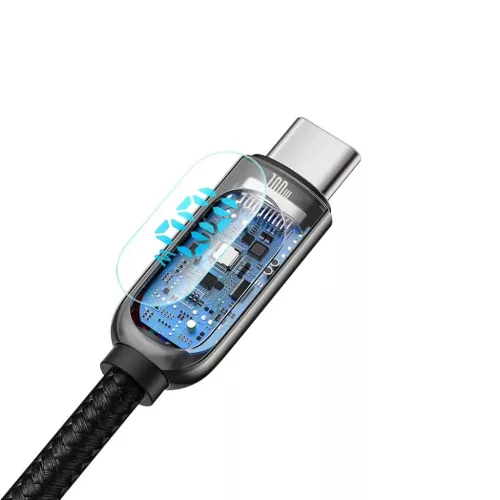 Baseus Type C-Type C adatkábel  PD 100W 1 m fekete-6953156206571 6 kép