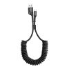 Baseus Fish Eye kábel USB-A / USB-C 2A 1m - fekete-6953156284739 1 kép
