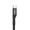 Baseus Fish Eye kábel USB-A / USB-C 2A 1m - fekete-6953156284739 3 kép