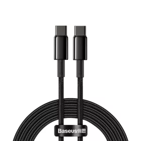   Baseus USB Type C - USB Type C kábel Power Delivery Quick Charge 100W 5A 2m fekete (CATWJ-A01)