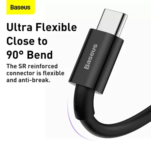 Baseus Superior Series USB-USB-C kábel, 66 W, 2 m (fekete)-6953156205512 6 kép