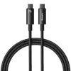 Baseus Tungsten Gold USB-C - USB-C kábel 240W 1m (fekete)