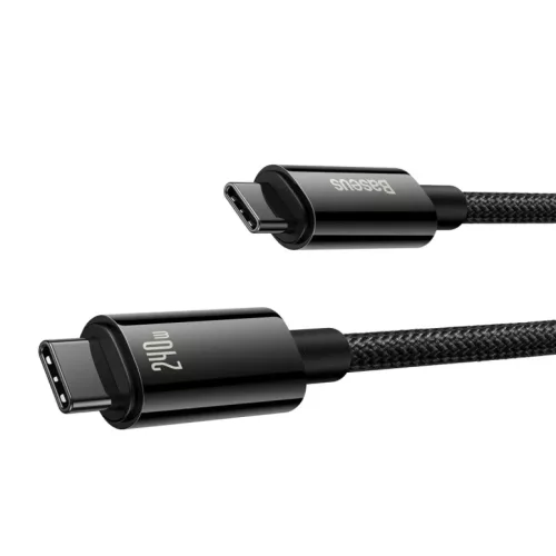 Baseus Tungsten Gold USB-C - USB-C kábel 240W 1m (fekete)-6932172628826 2 kép