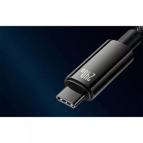 Baseus Tungsten Gold USB-C - USB-C kábel 240W 1m (fekete)-6932172628826 6 kép
