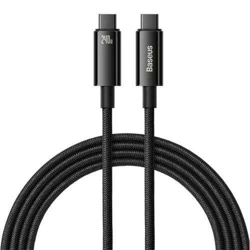 Baseus Tungsten Gold USB-C - USB-C gyors töltő adatkábel, 240W, 2m -6932172628833 2 kép