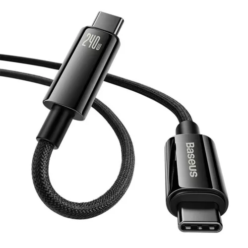 Baseus Tungsten Gold USB-C - USB-C gyors töltő adatkábel, 240W, 2m -6932172628833 4 kép