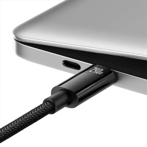Baseus Tungsten Gold USB-C - USB-C gyors töltő adatkábel, 240W, 2m -6932172628833 5 kép