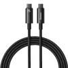 Baseus Tungsten Gold USB-C - USB-C kábel 240W 3m (fekete)