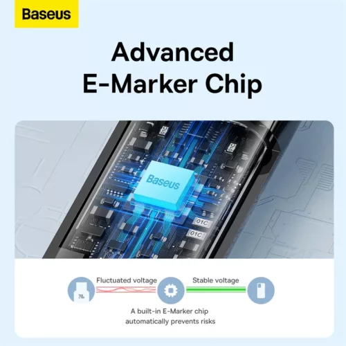 Baseus Tungsten Gold USB-C - USB-C kábel 240W 3m (fekete)-6932172628840 10 kép