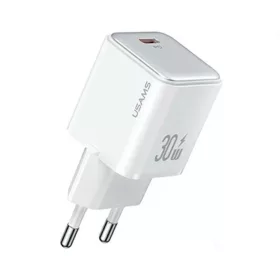   USB-C PD30W 3A hálózati töltőfej, fehér - USAMS X-Ron Series CC186TC02