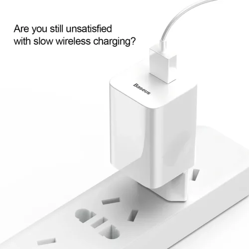 Baseus hálózati töltő, fali USB adapter 3.0 QC gyorstöltéssel fe-6953156272446 5 kép