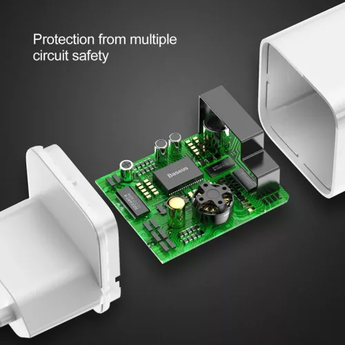 Baseus hálózati töltő, fali USB adapter 3.0 QC gyorstöltéssel fe-6953156272446 9 kép