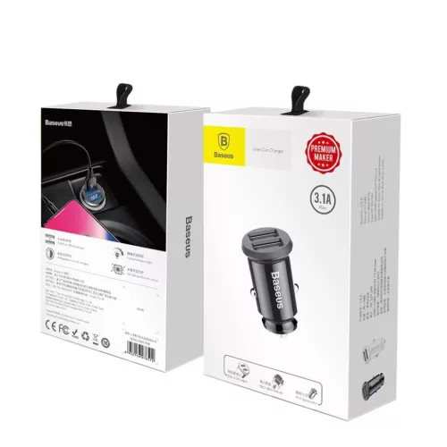 Baseus Grain szivargyújtós autós univerzális töltő 2 USB aljzatt-6953156276512 2 kép