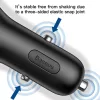 Baseus Y Type autós telefontöltő 2 USB aljzattal 3.4A fekete-6953156280250 5 kép