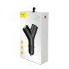 Baseus Y Type autós telefontöltő 2 USB aljzattal 3.4A fekete-6953156280250 10 kép
