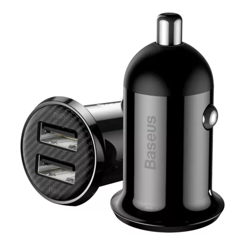 Baseus Grain Pro szivargyújtós autós univerzális töltő 2xUSB 4.8-6953156202009 2 kép