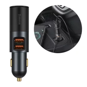   Baseus Share Together Autós szivargyújtós töltő 2x USB 120W QC PD szürke