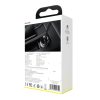Baseus autós töltő, digitális kijelzővel 2xUSB 4.8A 24W ezüst (C-6953156215382 7 kép