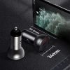Baseus autós töltő, digitális kijelzővel 2xUSB 4.8A 24W ezüst (C-6953156215382 10 kép