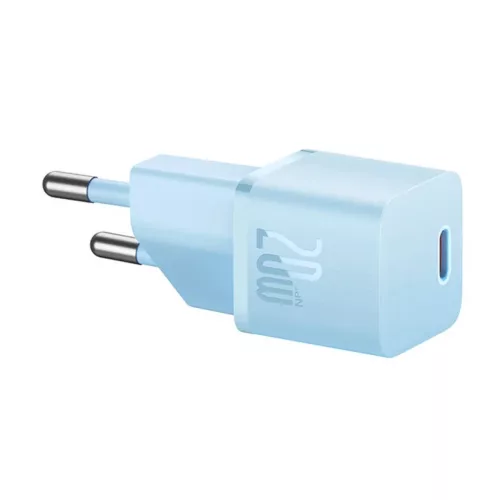 Baseus GaN5 mini USB-C hálózati töltő adapter 20W (kék)-6932172625337 6 kép