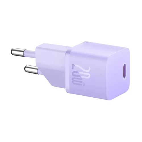 Baseus GaN5 mini USB-C hálózati töltő adapter 20W (lila)-6932172625344 5 kép