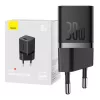 Baseus GaN5 mini USB-C hálózati töltő adapter 30W (fekete)-6932172624439 4 kép