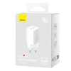  Baseus GaN5 hálózati töltő adapter 2x USB-C 40W (fehér)-6932172627911 4 kép
