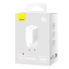  Baseus GaN5 hálózati töltő adapter 2x USB-C 40W (fehér)-6932172627911 4 kép
