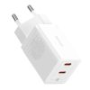  Baseus GaN5 hálózati töltő adapter 2x USB-C 40W (fehér)-6932172627911 6 kép