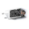  Baseus GaN5 hálózati töltő adapter 2x USB-C 40W (fehér)-6932172627911 7 kép