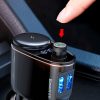 Baseus S-06 Bluetooth FM transmitter 2x USB-A (CCHC000001)-6932172628222 4 kép