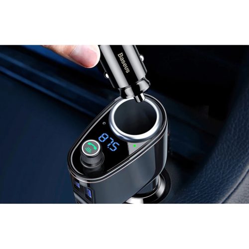 Baseus S-06 Bluetooth FM transmitter 2x USB-A (CCHC000001)-6932172628222 7 kép