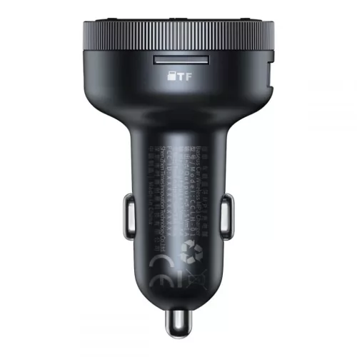 Baseus CCLH-01 2x USB szivargyújtós autós töltő és Bluetooth FM -6953156206816 1 kép