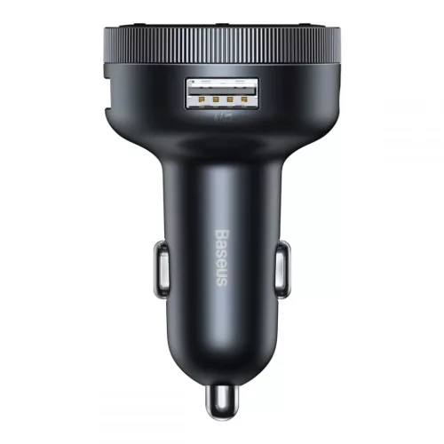Baseus CCLH-01 2x USB szivargyújtós autós töltő és Bluetooth FM -6953156206816 2 kép