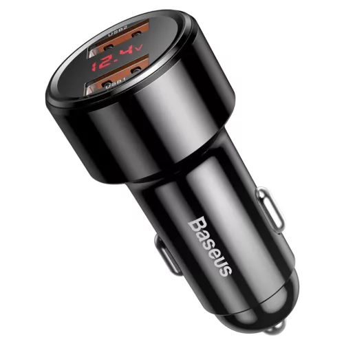 Baseus Magic Series Dual QC autós töltő kijelzővel 2x USB QC3.0 45-6953156293212 2 kép