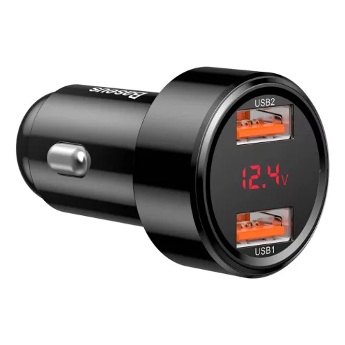 Baseus Magic Series Dual QC autós töltő kijelzővel 2x USB QC3.0 45-6953156293212 4 kép
