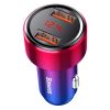 Baseus Magic szivargyújtós autós töltő 2xUSB-A 6A piros-6953156293236 3 kép