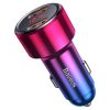 Baseus Magic szivargyújtós autós töltő 2xUSB-A 6A piros-6953156293236 4 kép