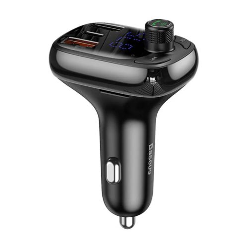 Baseus T Shaped S-13 Bluetooth FM transmitter és autós töltő 2x US-6932172626983 1 kép