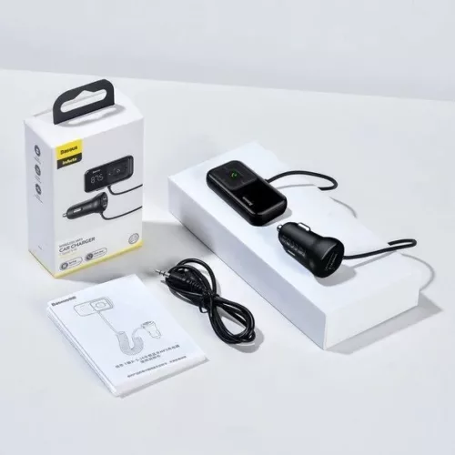Vezeték nélküli Bluetooth FM transmitter töltővel Baseus S-16 (ne-6932172626990 5 kép