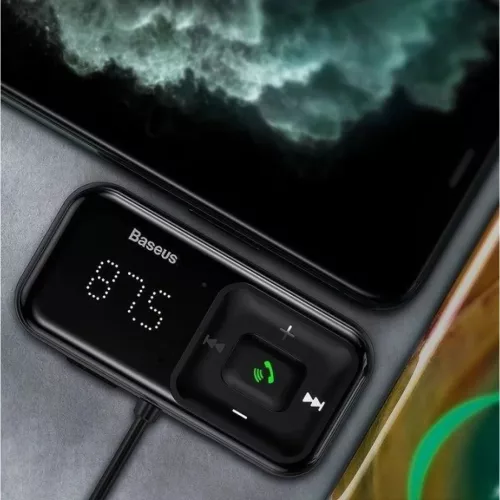 Vezeték nélküli Bluetooth FM transmitter töltővel Baseus S-16 (ne-6932172626990 7 kép