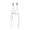 Baseus Super Si 1C fali töltő adapter Type C QC PD 30W 3A fehér