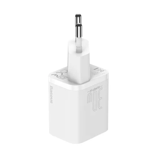 Baseus Super Si 1C fali töltő adapter Type C QC PD 30W 3A fehér-6953156205079 2 kép