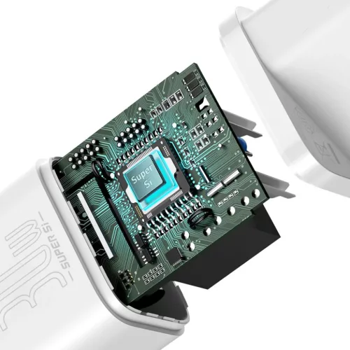 Baseus Super Si 1C fali töltő adapter Type C QC PD 30W 3A fehér-6953156205079 6 kép
