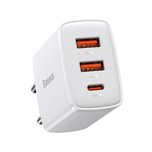Baseus Compact fali töltő adapter 2xUSB + Type C PD 3.0 QC 3.0 30W 3-6953156207301 8 kép