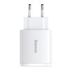 Baseus Compact fali töltő adapter 2xUSB + Type C PD 3.0 QC 3.0 30W 3-6953156207301 1 kép