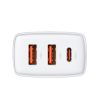 Baseus Compact fali töltő adapter 2xUSB + Type C PD 3.0 QC 3.0 30W 3-6953156207301 3 kép